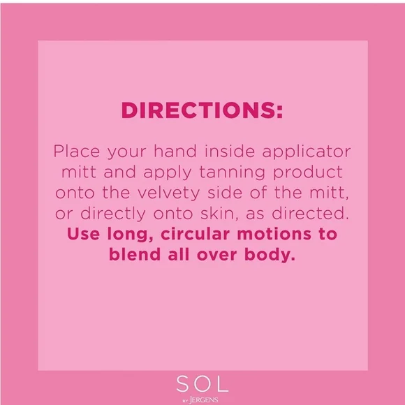 Sol by Jergens Sunless Tanning Mousse & Mitt (NEW) - Picture 8 of 9
